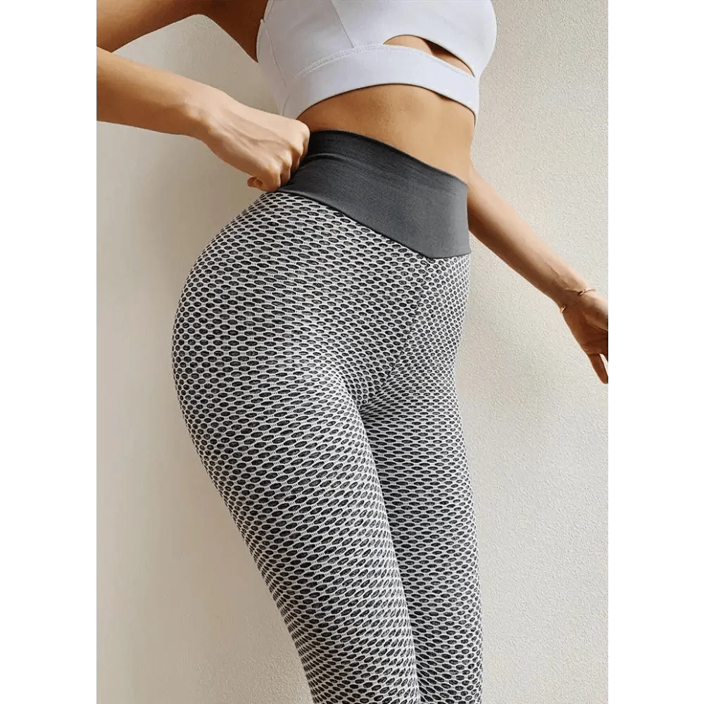 Women's High-Waist Push-Up Leggings — Breathable Gym & Yoga