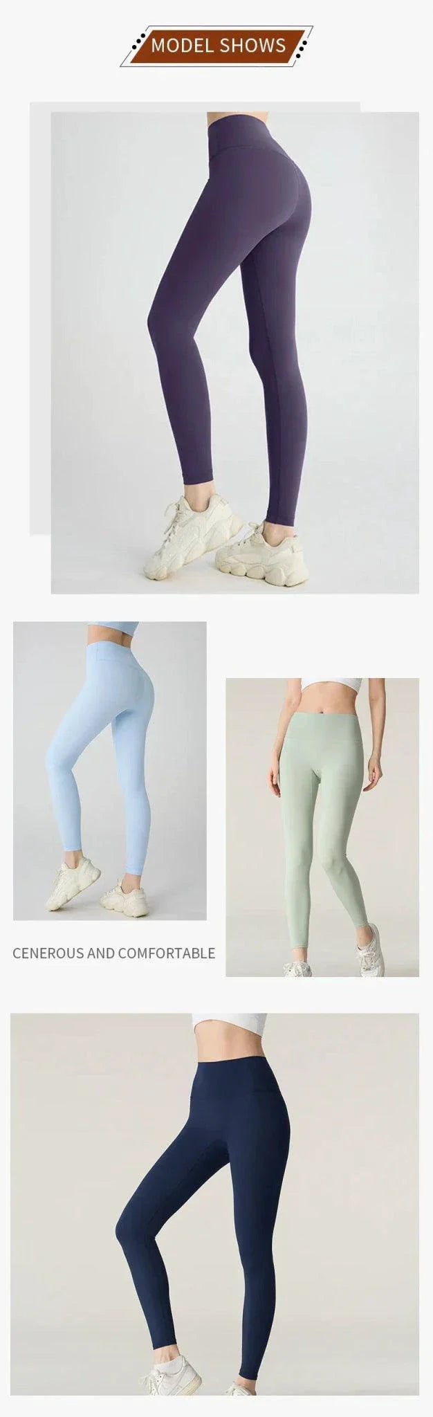 High-Waist Yoga Leggings — Breathable & Quick-Dry