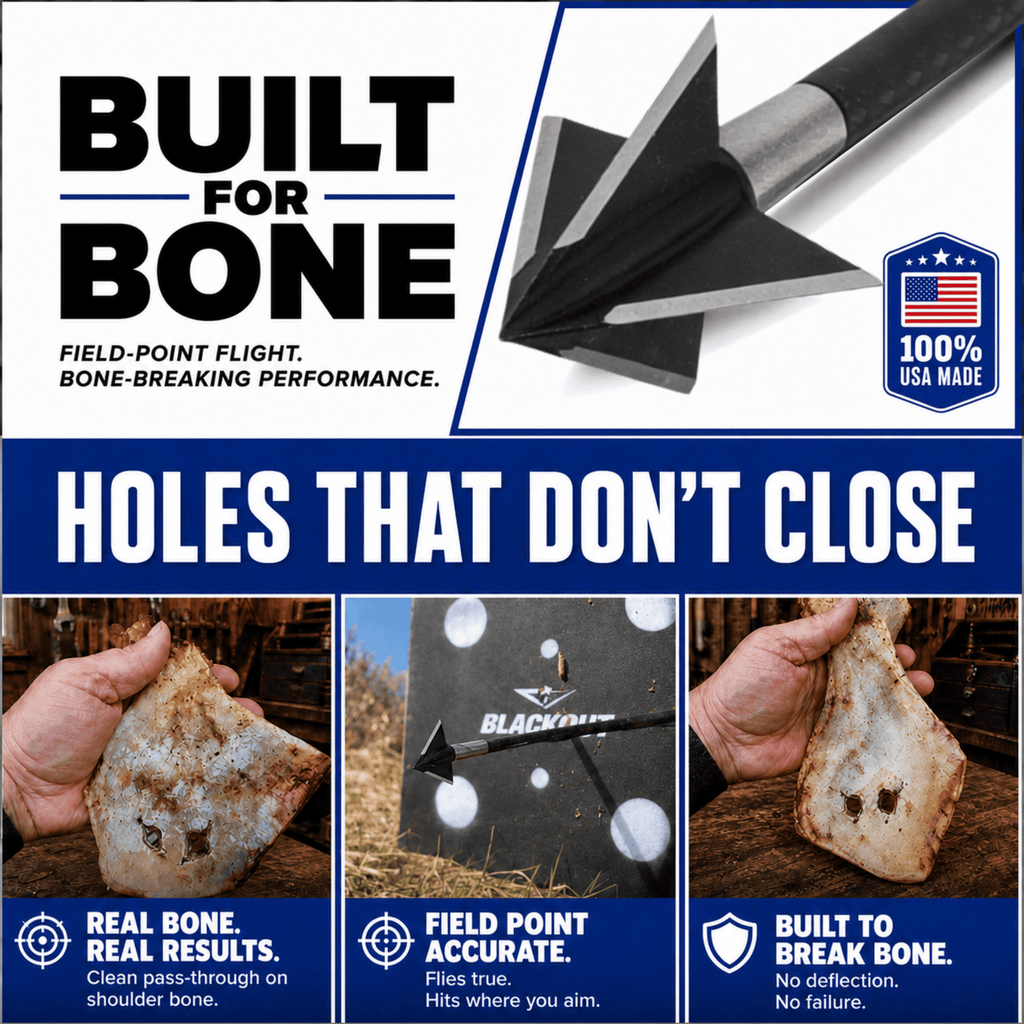 TOTA | 100 grain broadhead | 1-inch solid | fixed blade - 3Sons Sports & Fitness