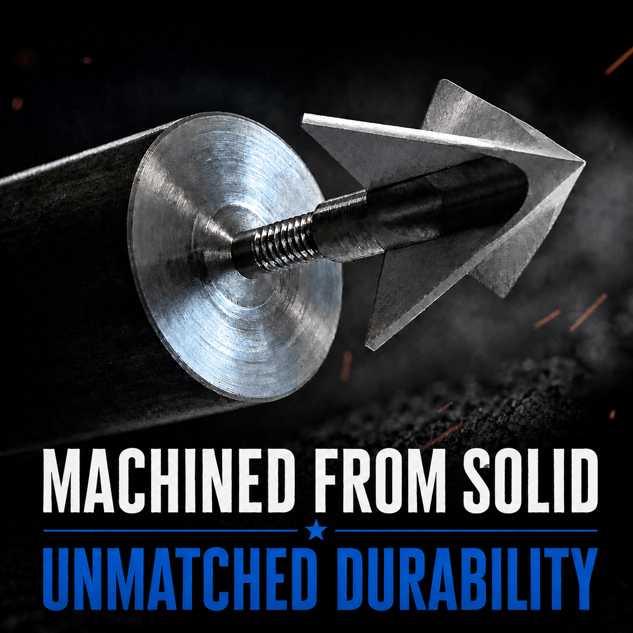 TOTA | 100 grain broadhead | 1-inch solid | fixed blade - 3Sons Sports & Fitness