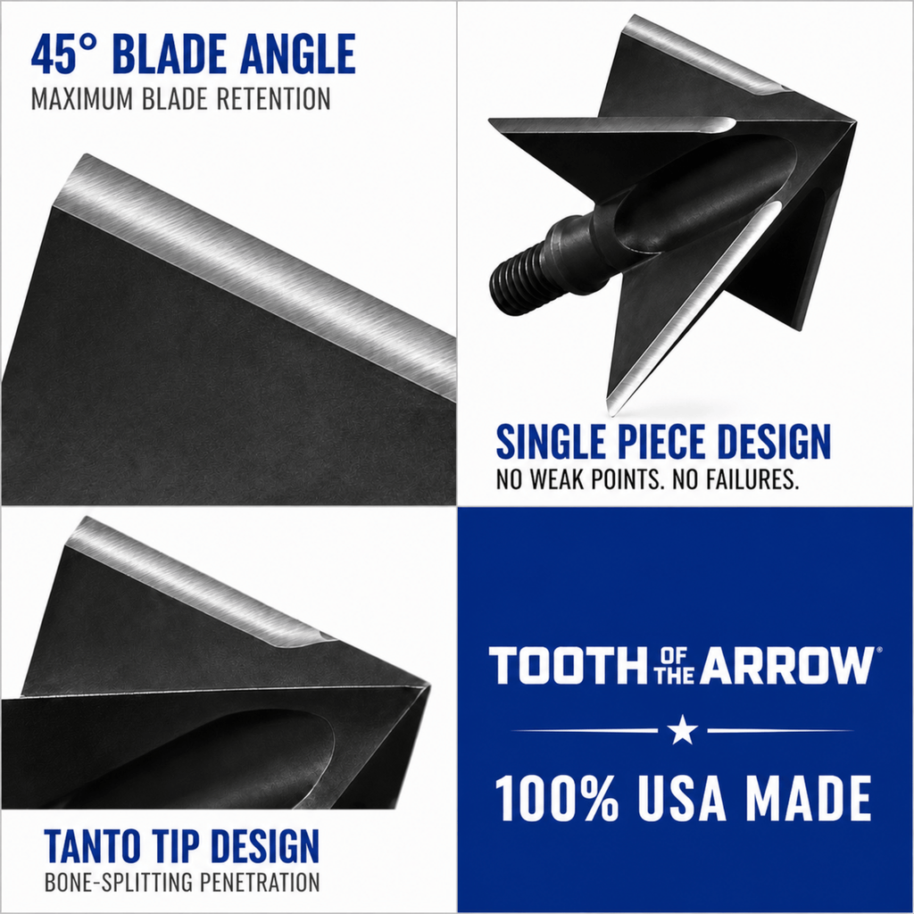 TOTA | 100 grain broadhead | 1-inch solid | fixed blade - 3Sons Sports & Fitness