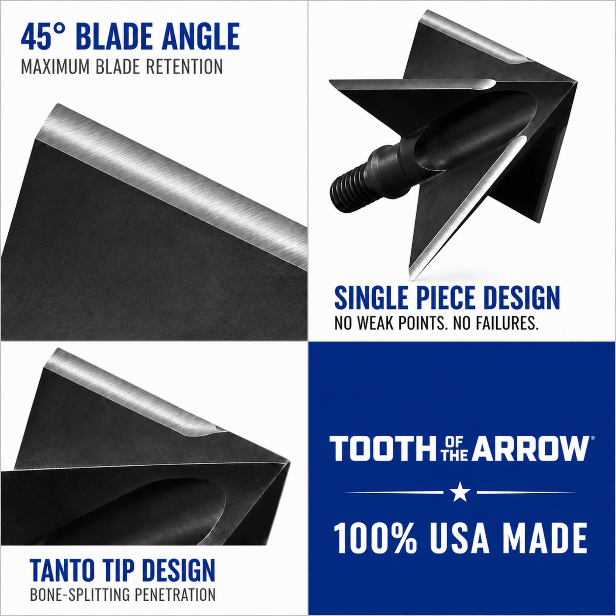 TOTA | 100 grain broadhead | 1-inch solid | fixed blade - 3Sons Sports & Fitness